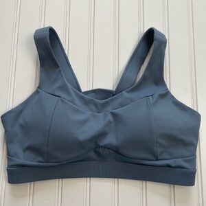 Running Girl blue gray sports bra size Medium